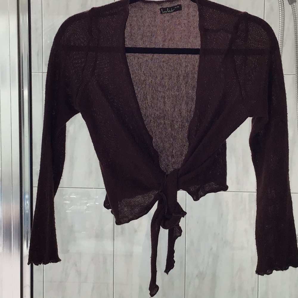 💥💥Loco Lindo brown tie sweater sz s/m💥💥